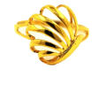 Shell Shaped Ring 18 K Gold